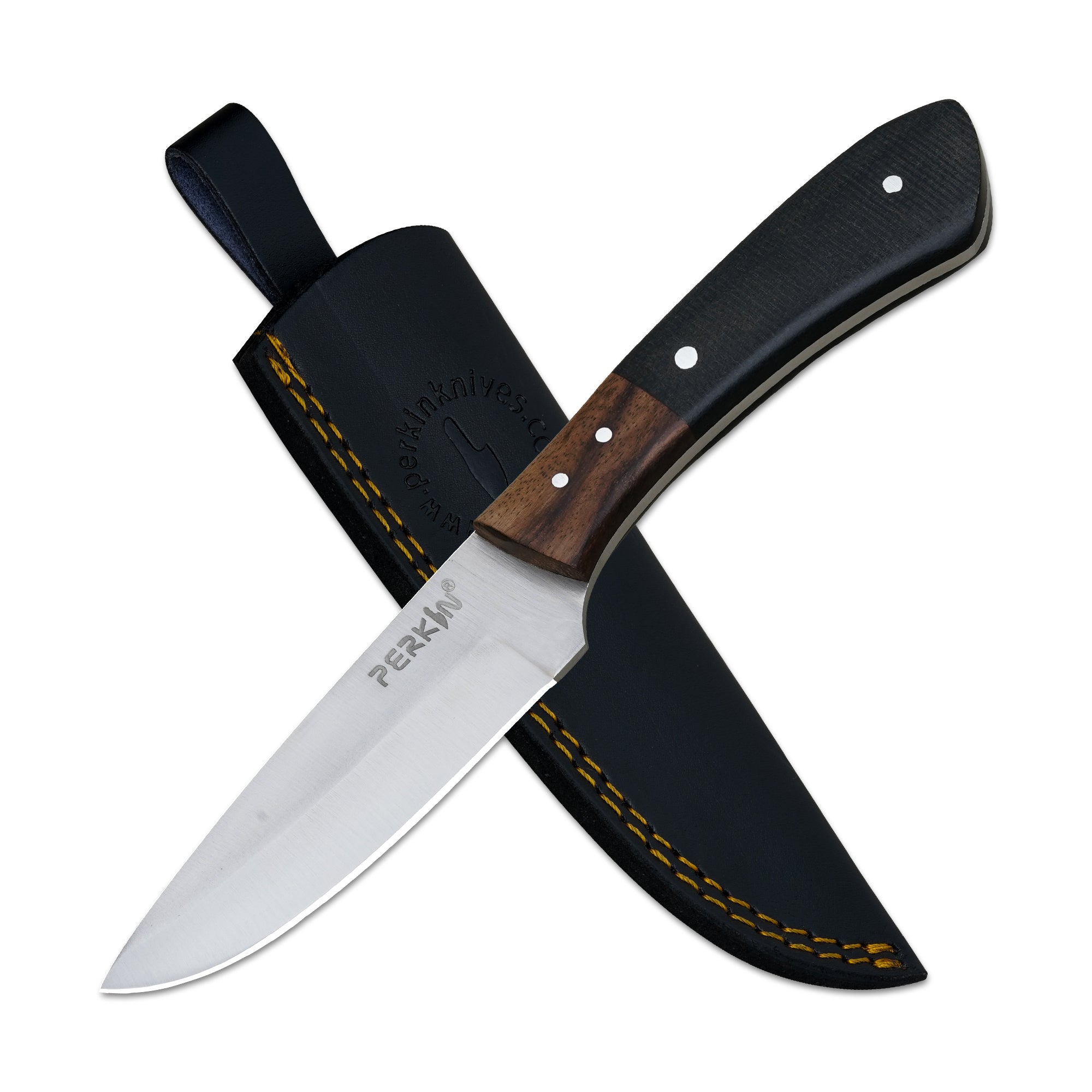 Perkin Knives Handmade Hunting Knife Fixed Blade Hunting Knife Bushcraft Knife Full Tang PS100