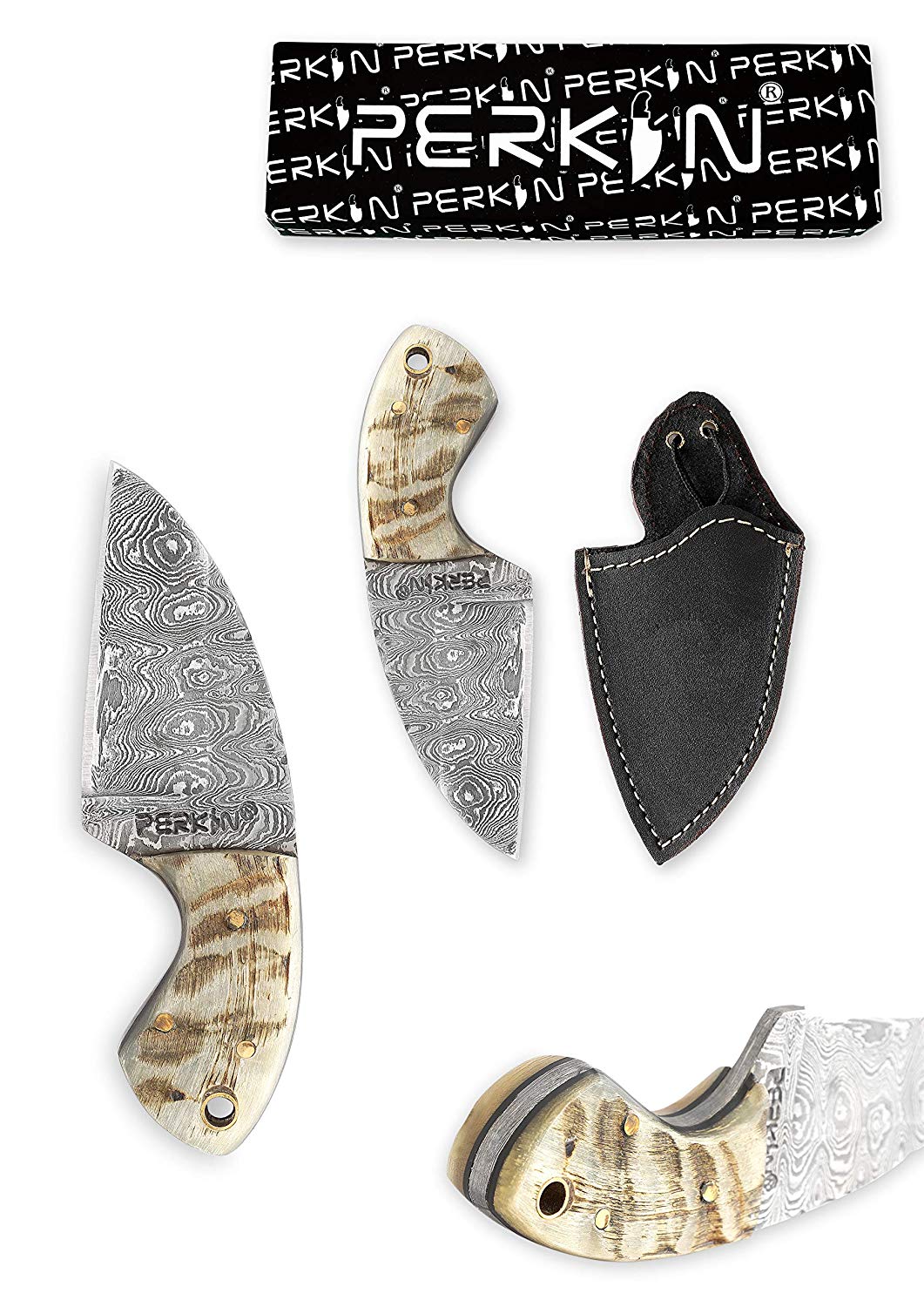 Handmade Damascus Steel Hunting Knife - Beautiful Neck Knife