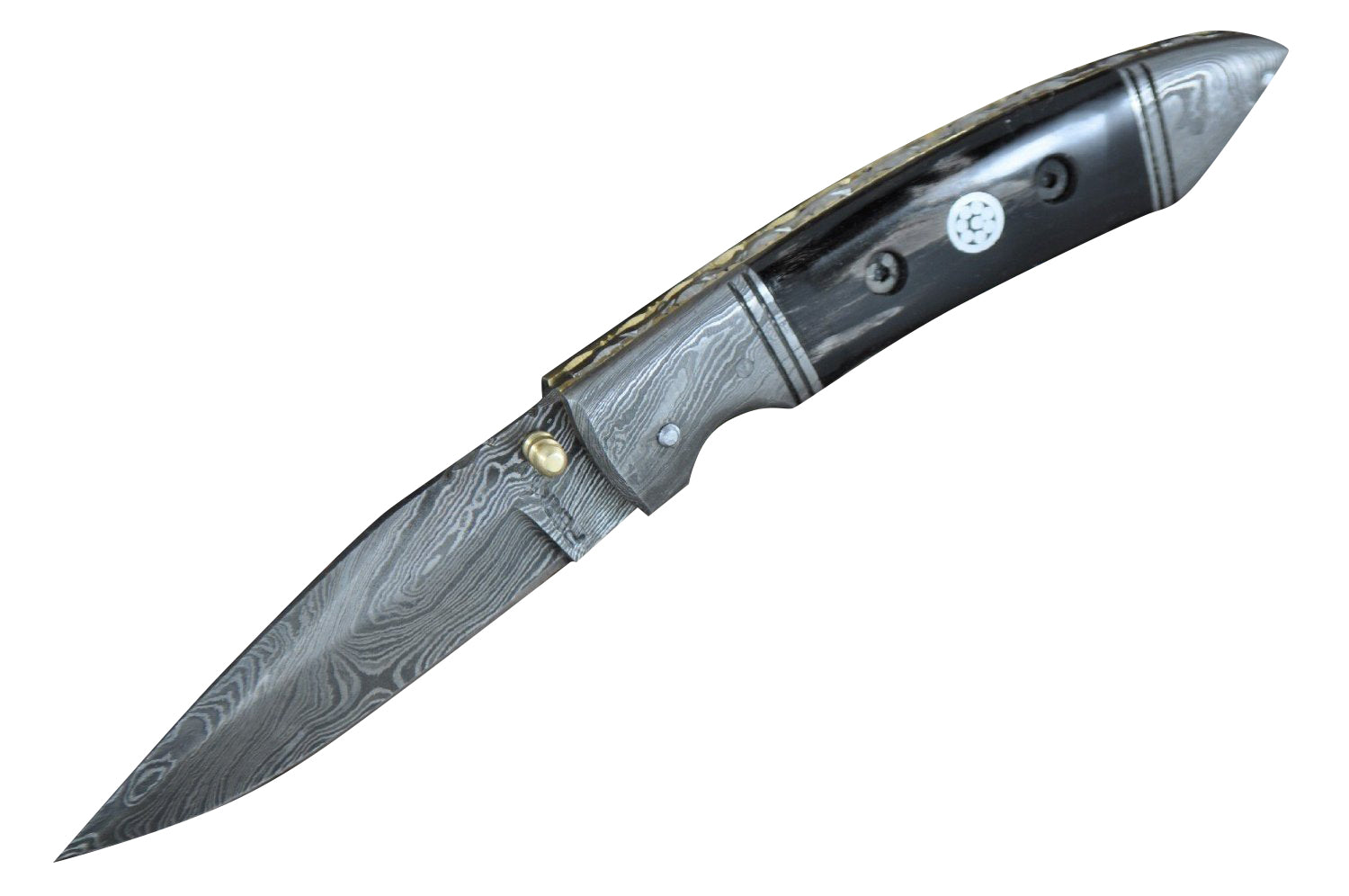 Perkin Knives - Handmade Damascus Pocket Knife - Hunting Knife Foldable …
