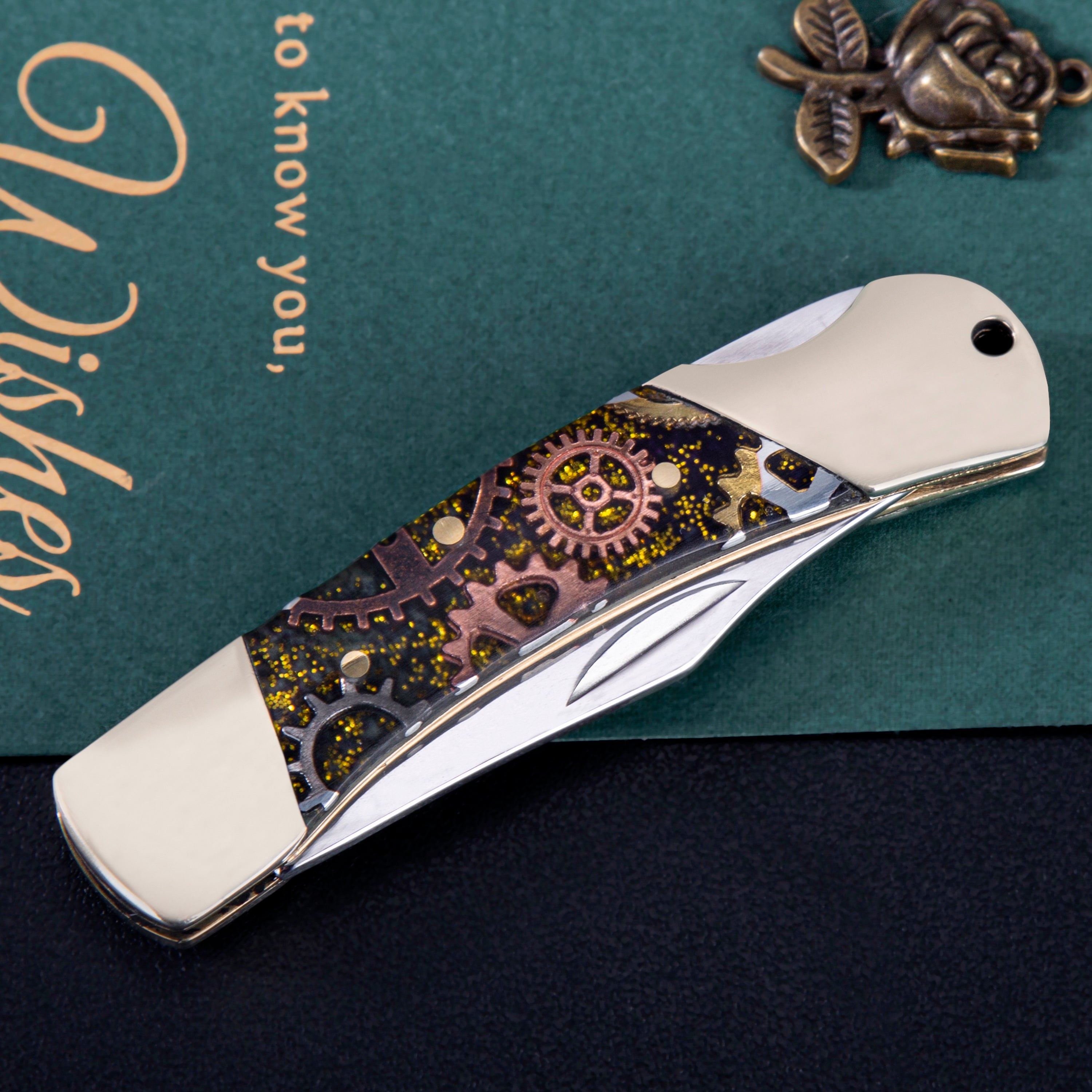 Handmade Pocket Knife Folding Knife with Lock