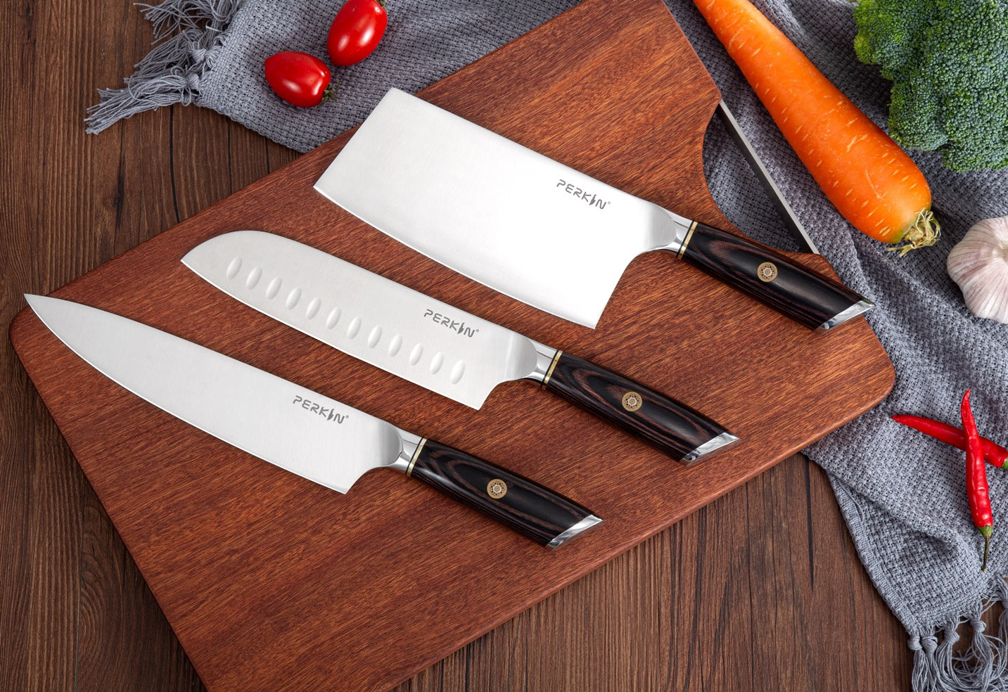 Chef Knife Set Kitchen Knives Set With Block Kitchen Knife Magnetic Holder