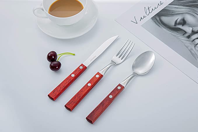 Perkin Tableware Cutlery Set 3Pcs (Red)