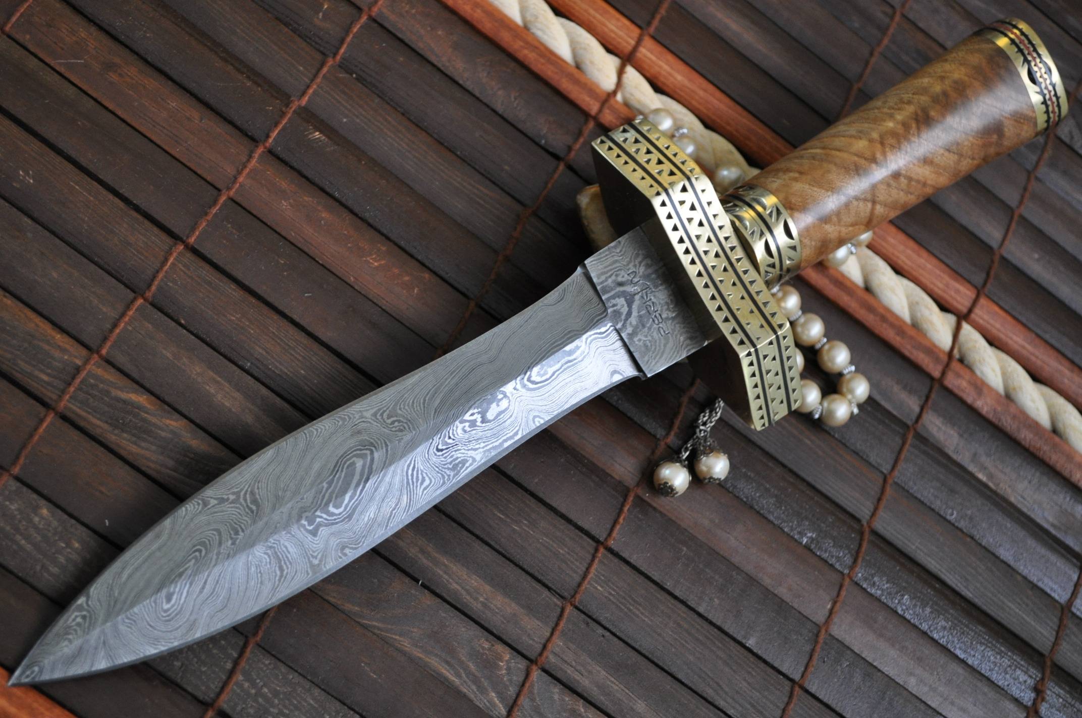 Handmade damascus steel beautiful hunting, work of art