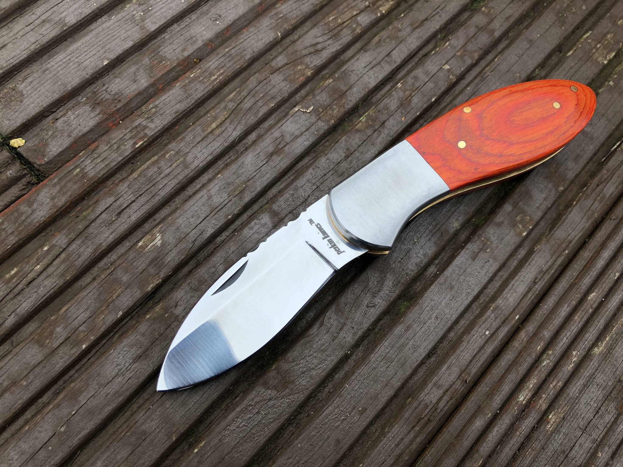 UK Legal Handmade Pocket knife with Micarta Handle