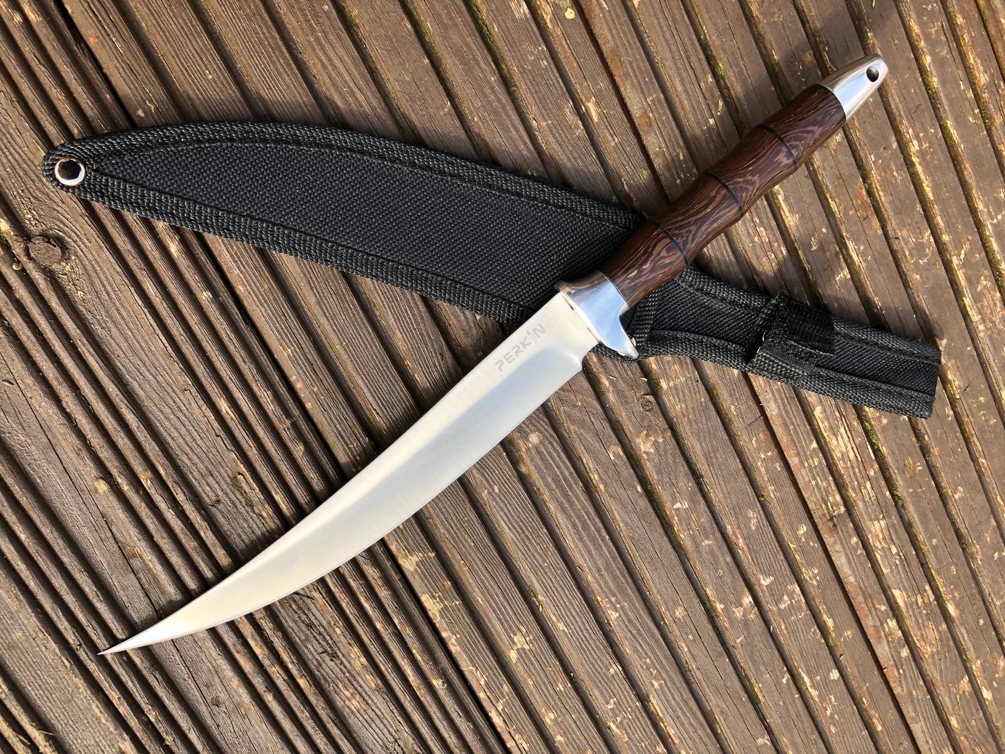 Perkin Hunting Knife with Sheath Fixed Blade Knife FB902A - Perkin