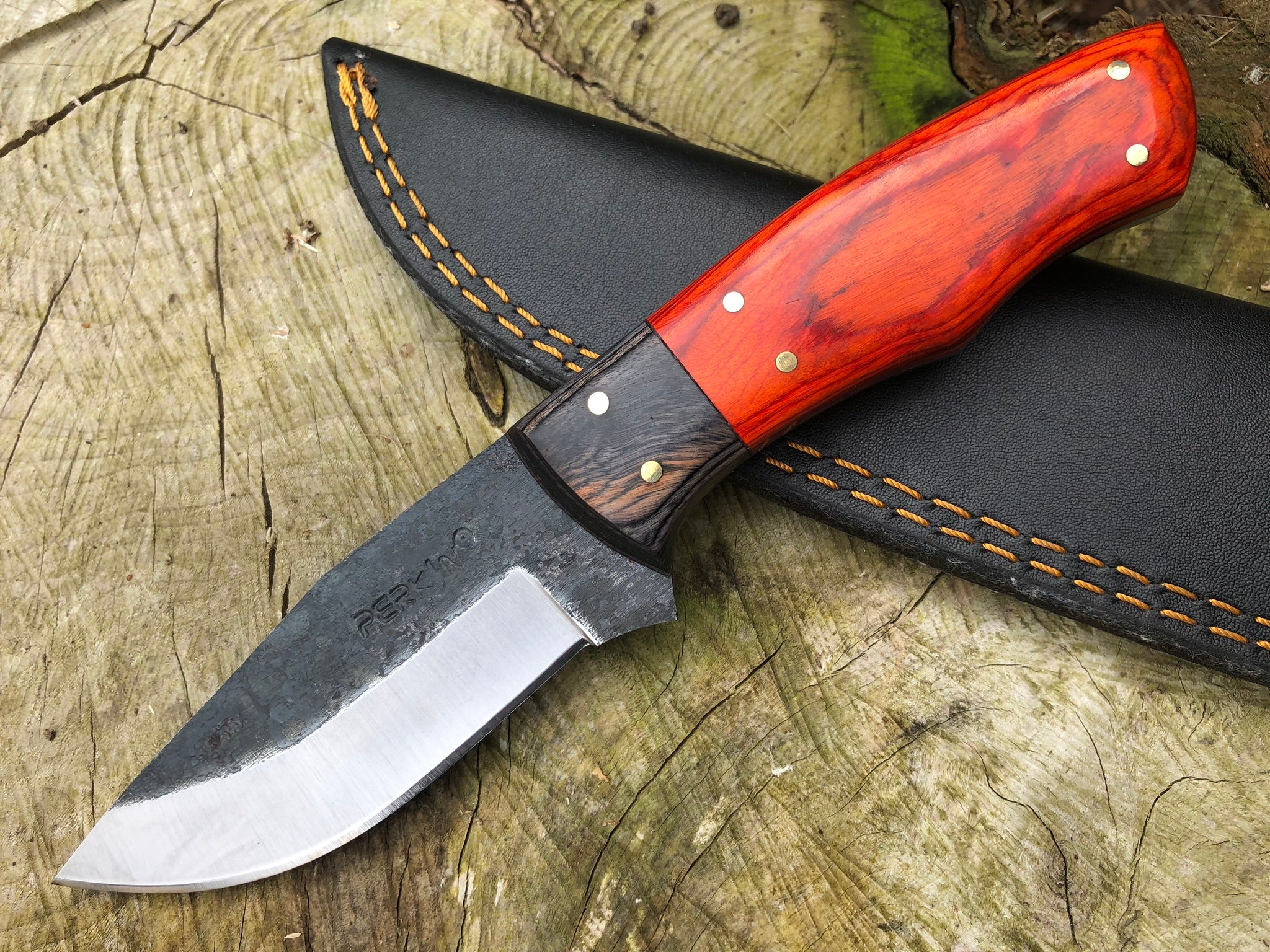 Perkin PK666 Hunting Knife with Sheath Handmade Knife