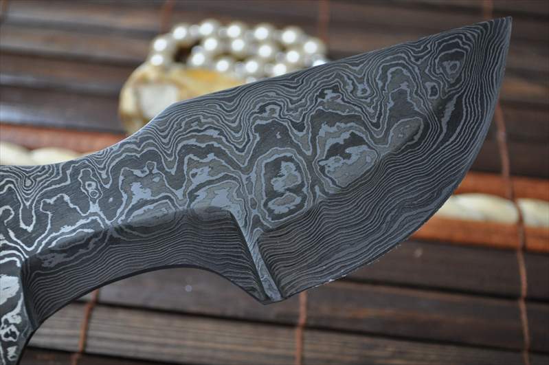 Custom Made Damascus Blank Blade