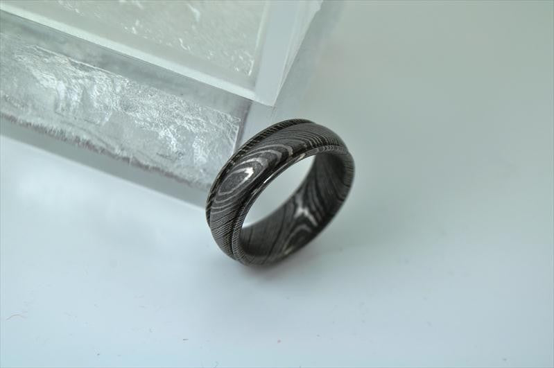 Damascus Steel Ring - Make It To Your Own Size