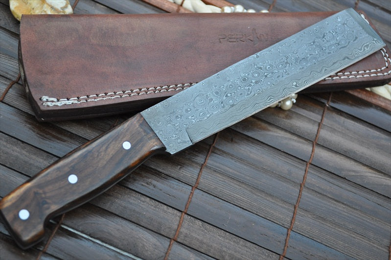 Handcrafted Damascus Chef Knife - Machete