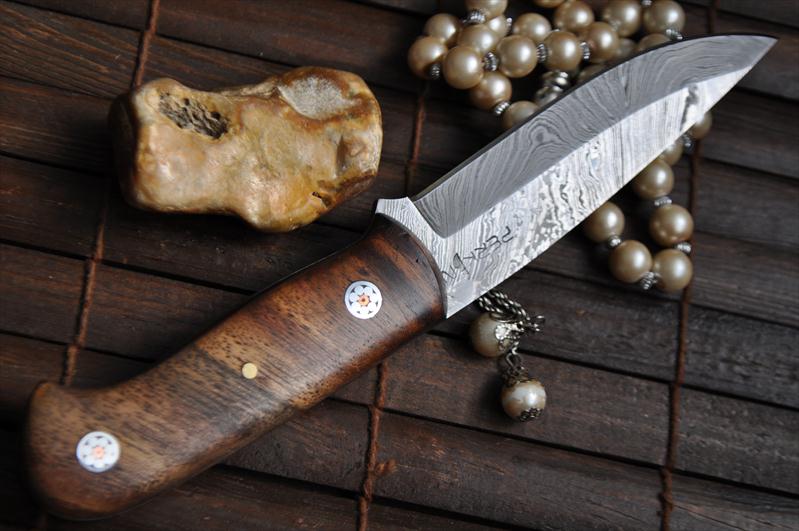 Handmade Damascus Bushcraft Knife - An Art - WBC-110
