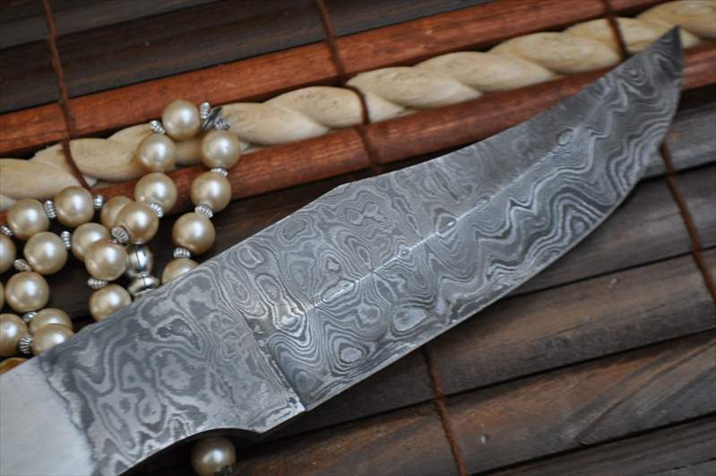 11 Inch Handmade Damascus Steel Blank Blade - 9406