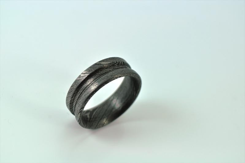 Handmade Damascus Steel Ring - Outstanding Value